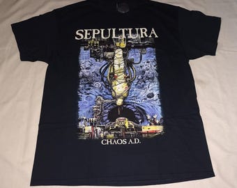 Authentic Vintage Blue Grape Sepultura Chaos A.D. 93' - Etsy UK