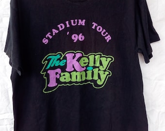 free shipping RaRe! vtg The Kelly Family Stadium tour 1996 t-shirt Pop, Rock, Folklore