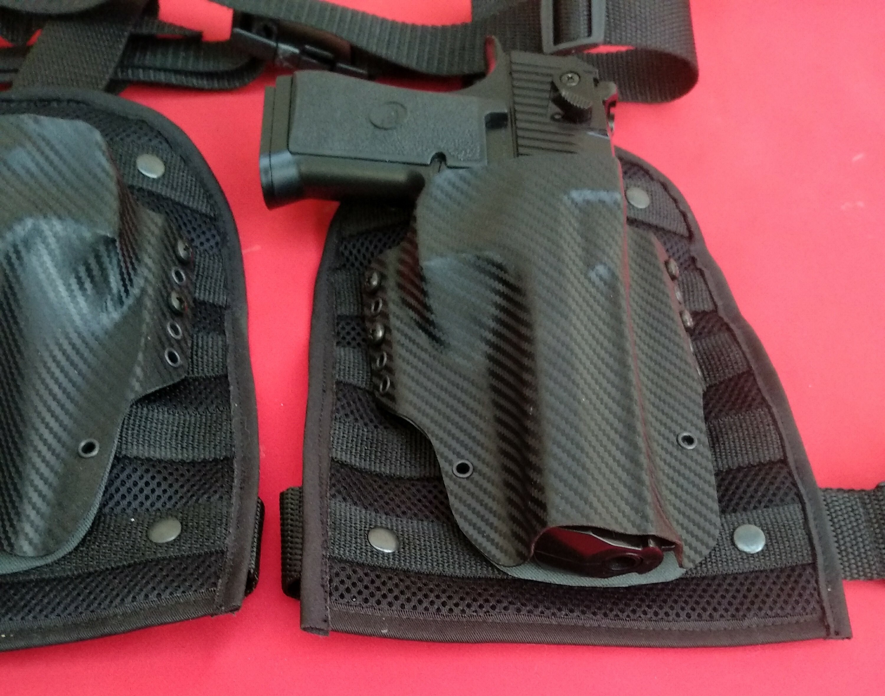 Deadpool gun holsters 2xdrop down panels and belt / deadpool Etsy