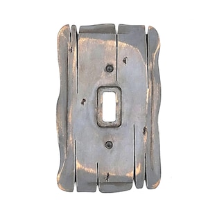 Grey Eclipse | Light Switch Cover | Premium Rustic Wood Wall Plate | Home Decor Accent | Screws Included | Free Shipping