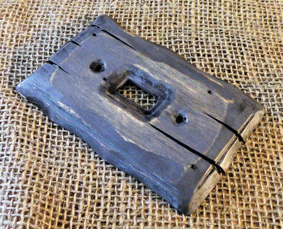 Grey Eclipse Light Switch Covers, Switch Plates, Wall Plates, Plug Covers,  Rustic Light Switch, Dimmer Knobs, Wood Wall Plate 