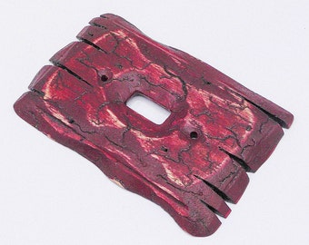 Crimson Rain - Light switch covers, switch plates, wall plates, plug covers, rustic light switch, wood light switch cover, wood wall plate
