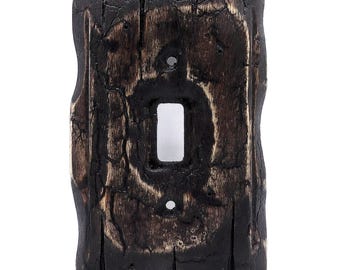Burnt Timber - Light switch covers, switch plates, wall plates, plug cover, rustic light switch, wood light switch cover, wood wall plate