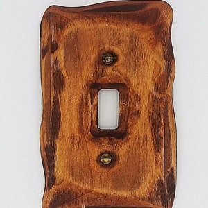 Arce talado - Cubiertas para interruptores de luz, placas para interruptores, placas de pared, cubiertas para enchufes, interruptores de luz rústicos, perillas de atenuación, placa de pared de madera,