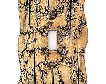 Burnt Maple - Light switch covers, switch plates, wall plates, plug covers, rustic light switch, wood light switch cover, wood wall plate