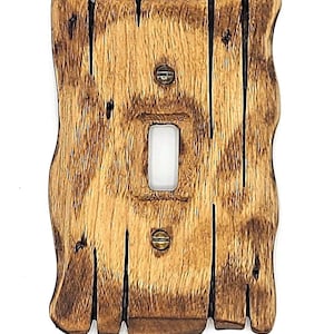 The Natural - Light switch covers, switch plates, wall plates, plug covers, rustic light switch, dimmer knobs, wood wall plate, pine wood