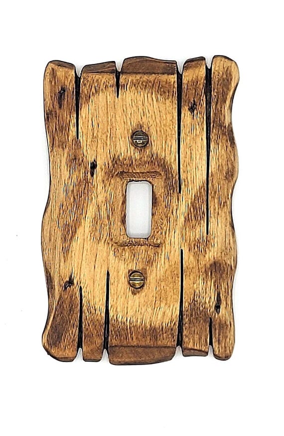 The Natural - Light switch covers, switch plates, wall plates, plug covers, rustic light switch, dimmer knobs, wood wall plate, pine wood