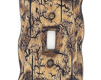 Rustic Cedar - Light switch covers, switch plates, wall plates, plug covers, rustic light switch, wood light switch cover, wood wall plate