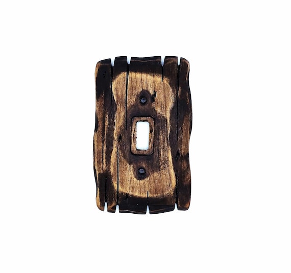 Roasted Walnut - Light switch covers, switch plates, wall plates, plug covers, rustic light switch, dimmer knobs, wood wall plate,
