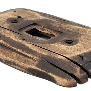 Roasted Walnut - Light switch covers, switch plates, wall plates, plug covers, rustic light switch, dimmer knobs, wood wall plate, image 3