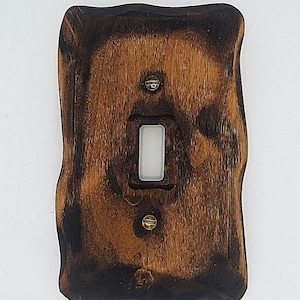 Fallen Timber - Cubiertas para interruptores de luz, placas para interruptores, placas de pared, cubiertas para enchufes, interruptores de luz rústicos, perillas de atenuación, placas de pared de madera,