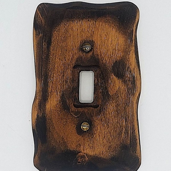 Fallen Timber - Light switch covers, switch plates, wall plates, plug covers, rustic light switch, dimmer knobs, wood wall plate,