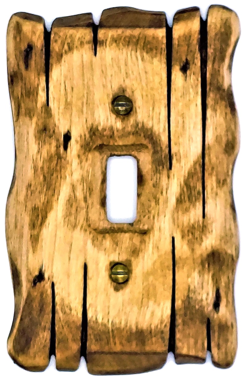 The Natural - Light switch covers, switch plates, wall plates, plug covers, rustic light switch, dimmer knobs, wood wall plate, pine wood image 2