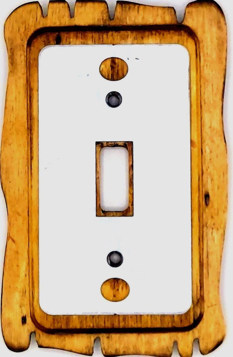 The Natural - Light switch covers, switch plates, wall plates, plug covers, rustic light switch, dimmer knobs, wood wall plate, pine wood image 3