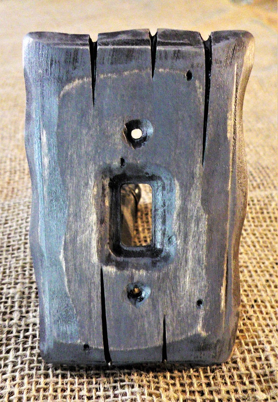 diy rustic light switch covers