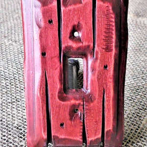 Farm House Red - Light switch covers, switch plates, wall plates, plug covers, rustic light switch, dimmer knobs, wood wall plate, barn red