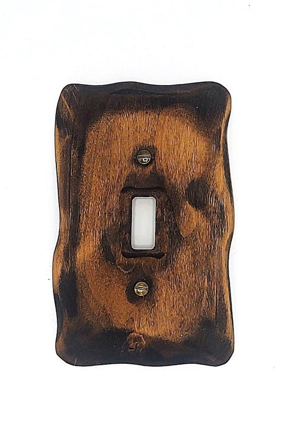 Fallen Timber - Light switch covers, switch plates, wall plates, plug covers, rustic light switch, dimmer knobs, wood wall plate,