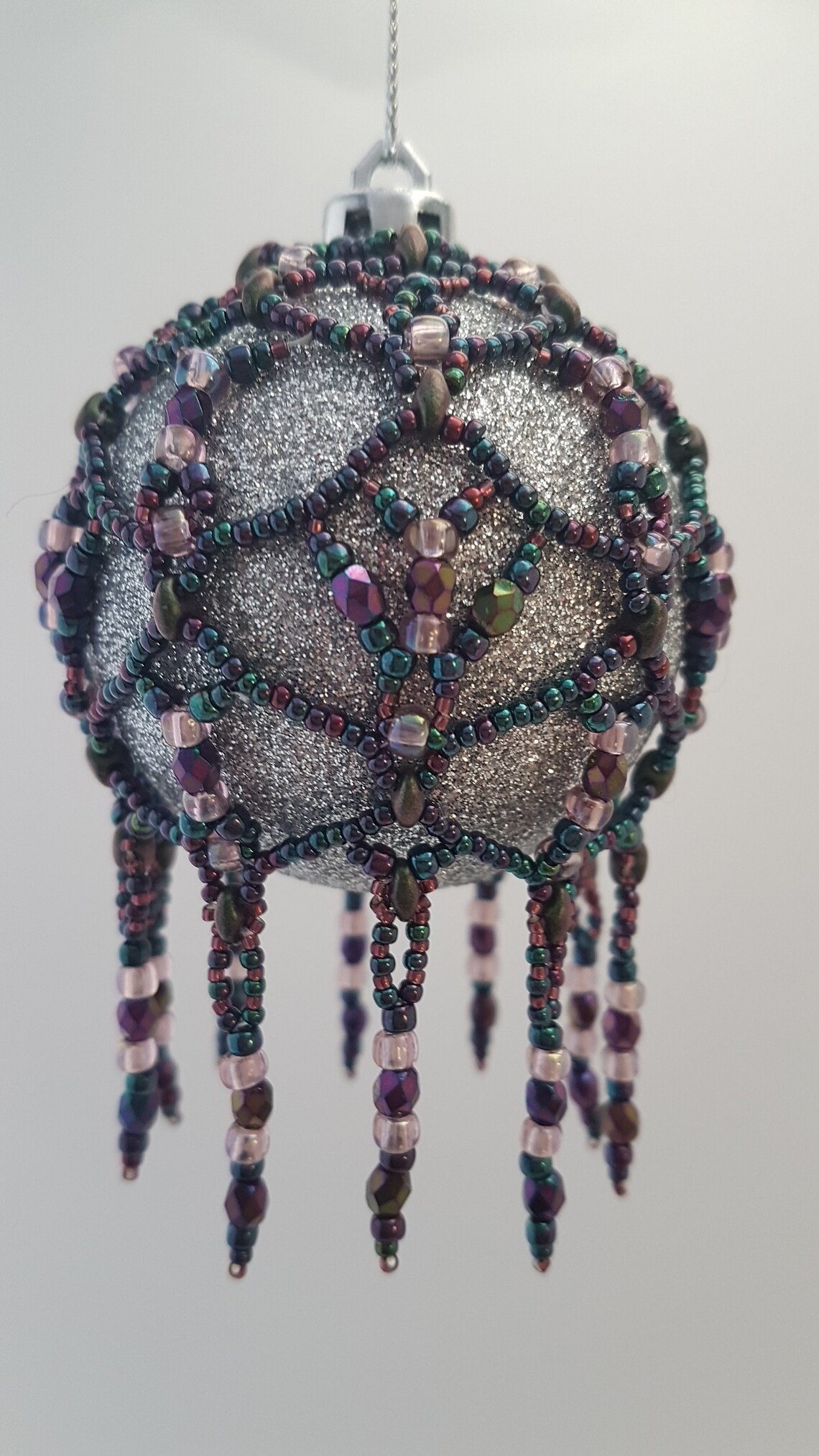 Beaded Bauble Tutorial decorate a bauble using seed beads Etsy