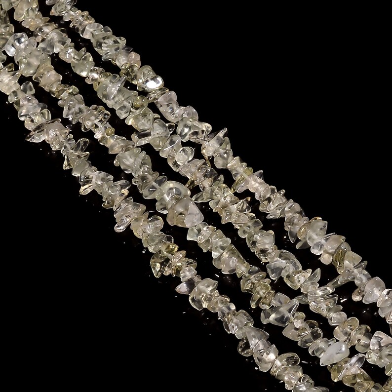 Green Amethyst Chip Beads Strand Semi Precious Beads Jewelry Making Fancy Shape Uncut Beads 5X4 8X6 mm Strand 34 Gemstone Chips