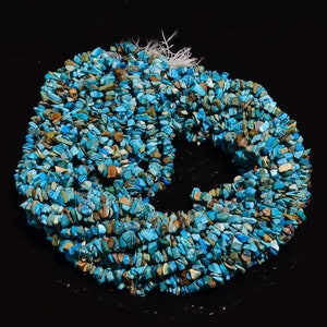 Tibetan Turquoise Chip Beads Strand, Semi Precious, Gemstone Chips, Beads, Jewelry Making Fancy Shape Uncut Beads 5X4 8X6 mm Strand 34&quot;