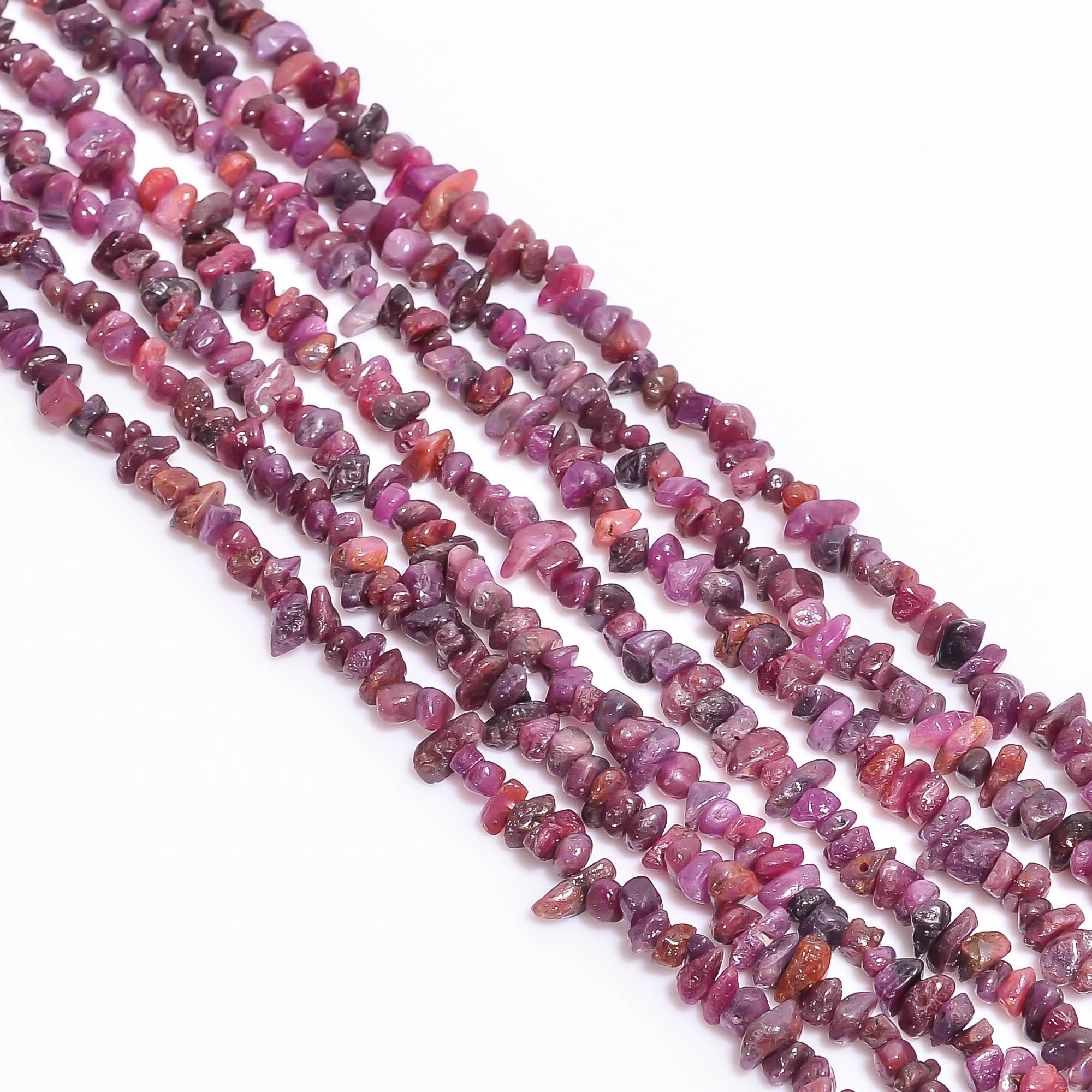 Ruby chip beads Clearance
