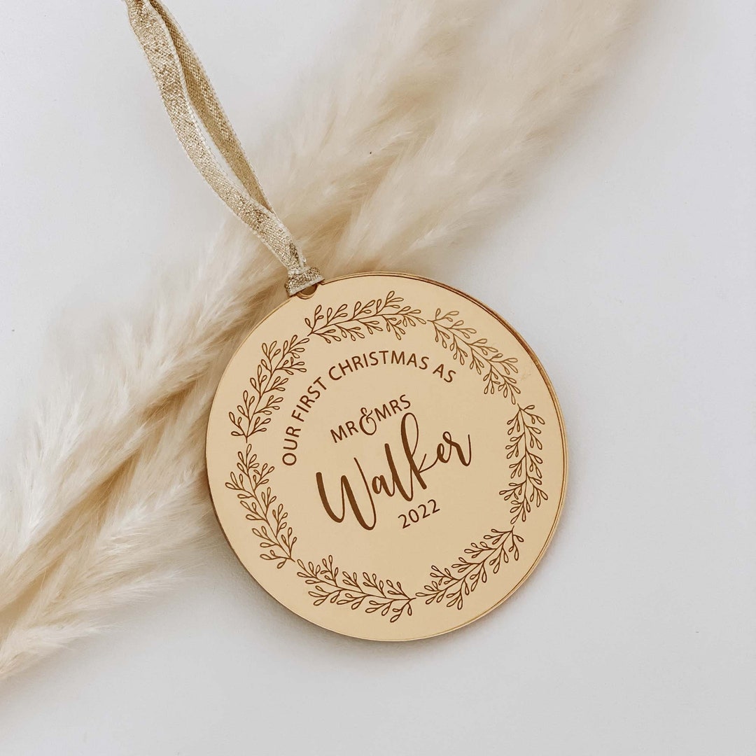 First Christmas as Mr & Mrs Mr and Mr Mrs and Mrs Rose - Etsy UK