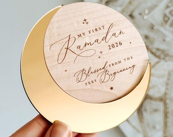 My First Ramadan Personalised Plaque | Baby Milestone Photo Prop