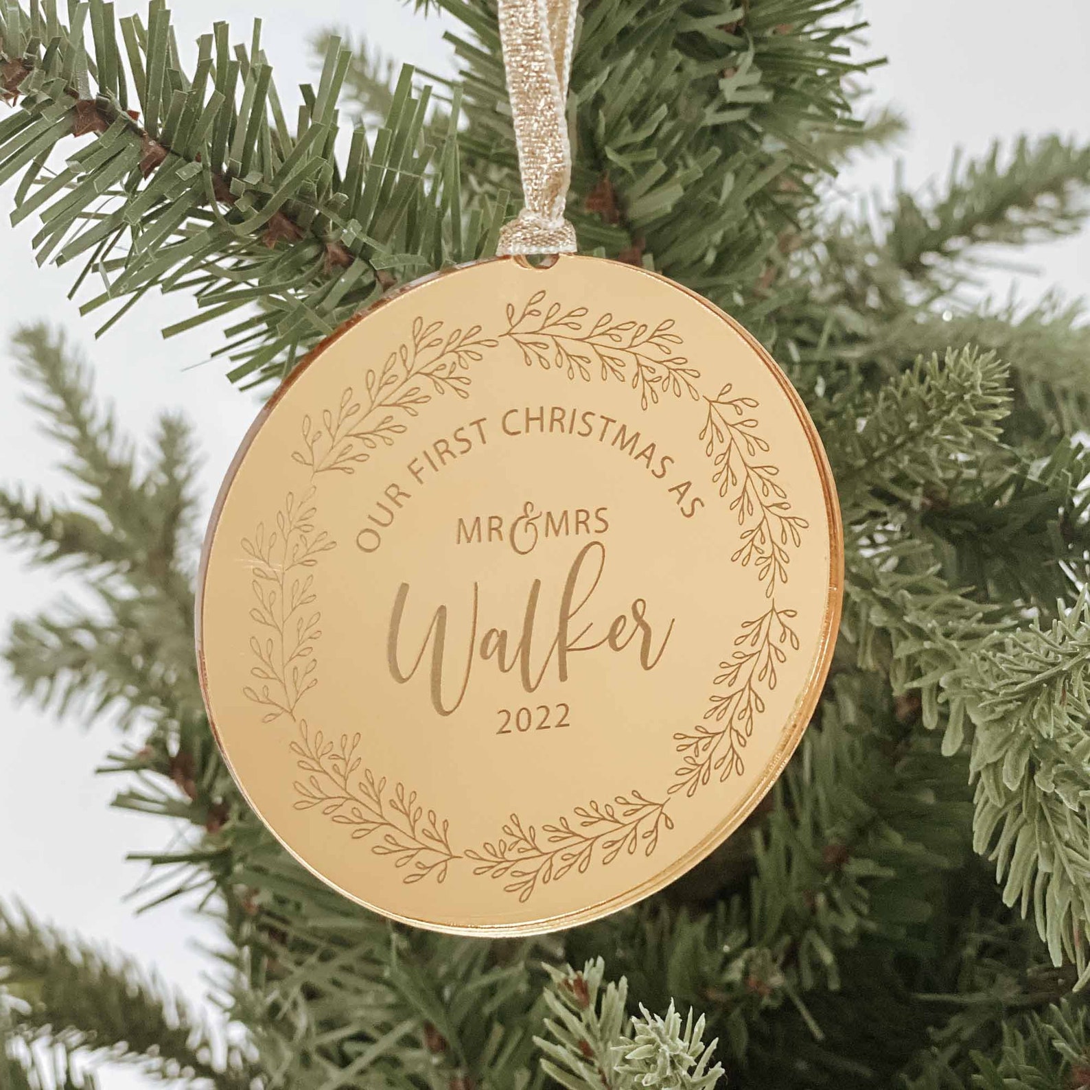 First Christmas as Mr & Mrs Mr and Mr Mrs and Mrs Rose - Etsy UK