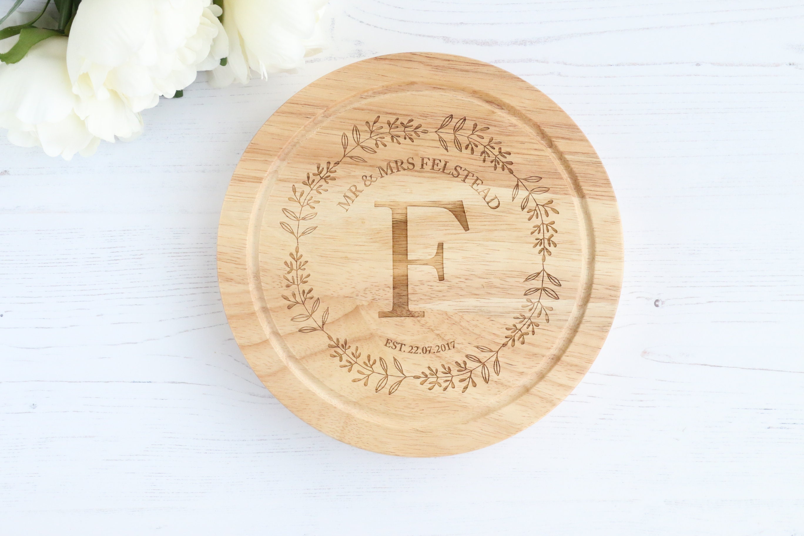 Personalised Cheese Board With Set of Knives Laser Engraved Etsy