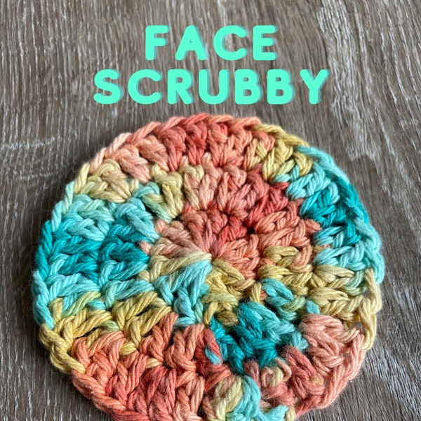 Crochet Round Face Scrubby Pattern Pdf