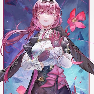 Honkai Star Rail, Kafka, anime art print A3 11.7&quot; x 16.5&quot;