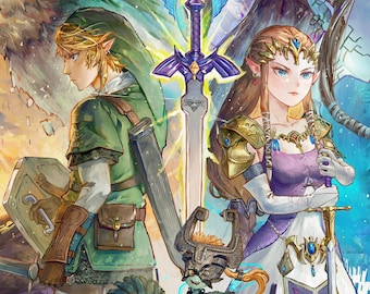 【B2・表面フチ痛み大】  ゼルダの伝説 トワイライトプリンセス ポスター B2・表面フチ痛み大】 ゼルダの伝説 トワイライトプリンセス