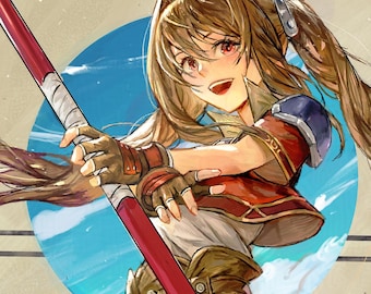 Trails of the Sky SC Estelle and Joshua Bright art poster print A5 8.3 x 5.8"
