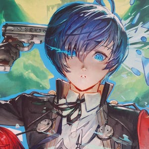 Persona 3 Reload  fan art print A3  11.7&quot;  x 16.5&quot;