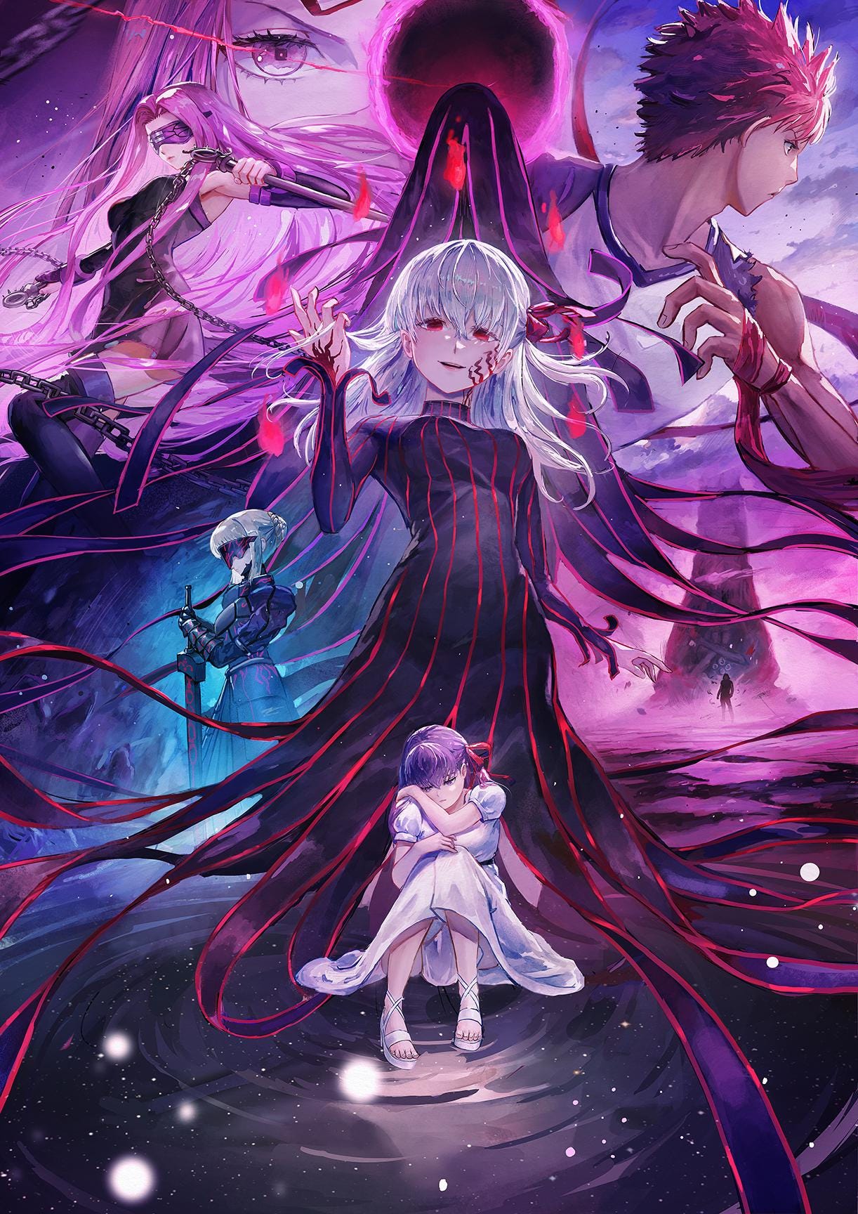 Fate Stay Night Heavens Feel Sakura Matou and Rider A3 11.7 in X