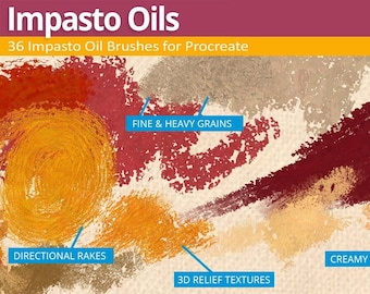 Procreate Oil Brushes (Impasto Oil for Procreate)