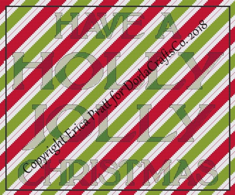 Have a Holly Jolly Christmas Cross Stitch Chart