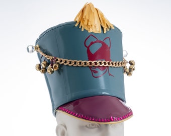 Latex officer hat, guard hat, nutcracker hat