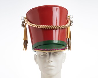 Latex officer hat, guard hat, nutcracker hat