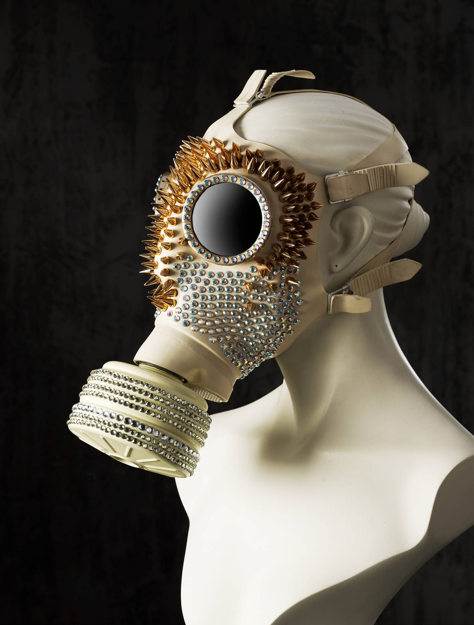 Edle Strass Gasmaske Weiße Fetisch Gummi Maske | Etsy