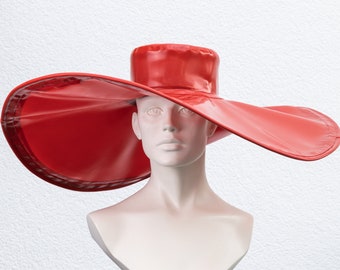 Latex summer hat, latex accessories