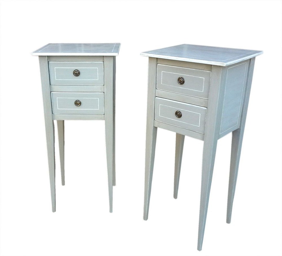 Pair of Leggy Bedside Tables - Etsy UK