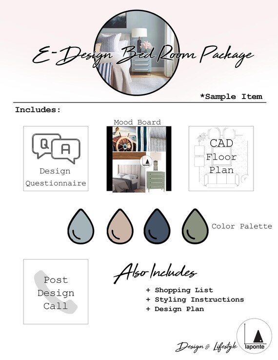 E Design Bed Room Package With Customized Interior Design Etsy