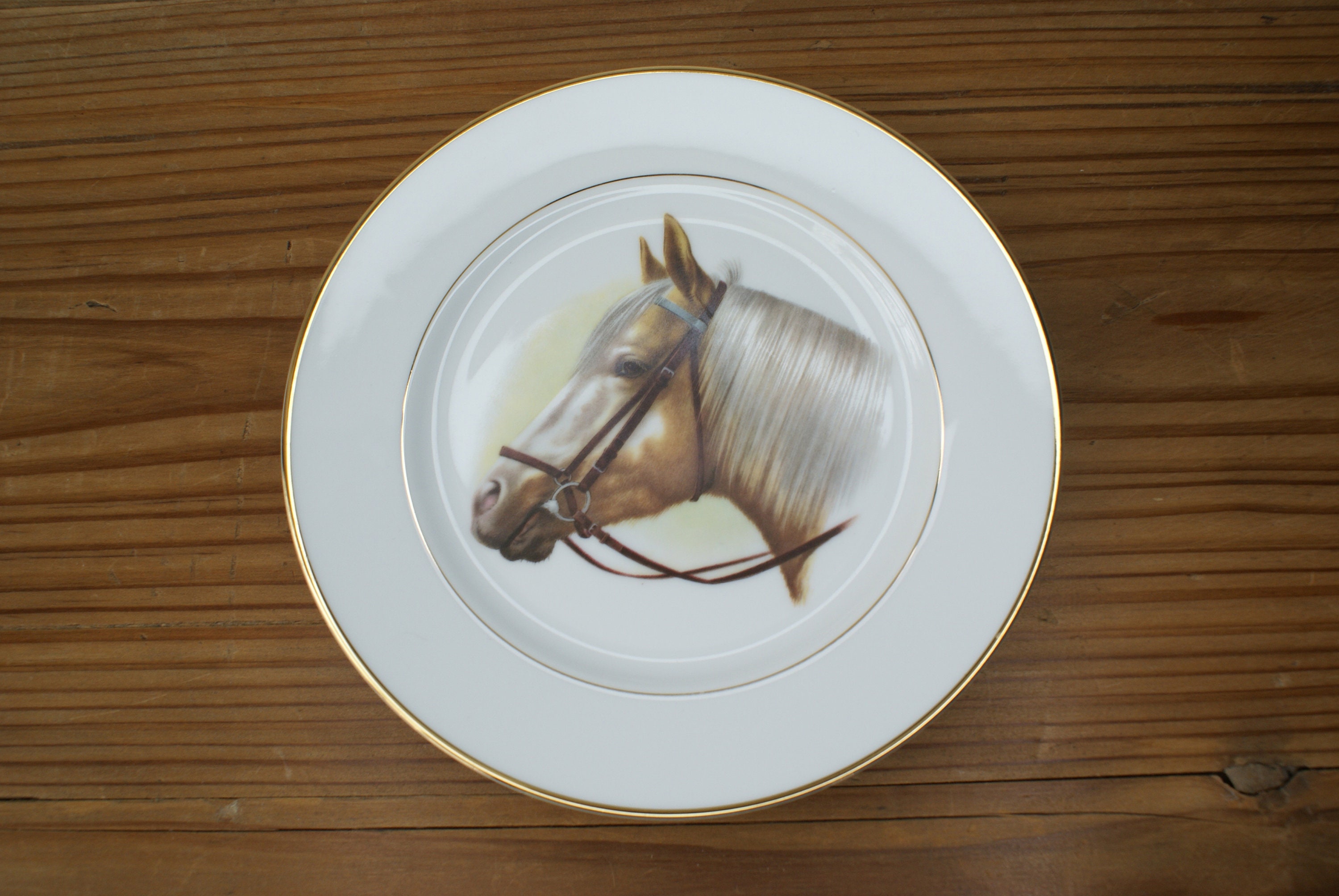 Decorative Ceramic Horse Plate Etsy