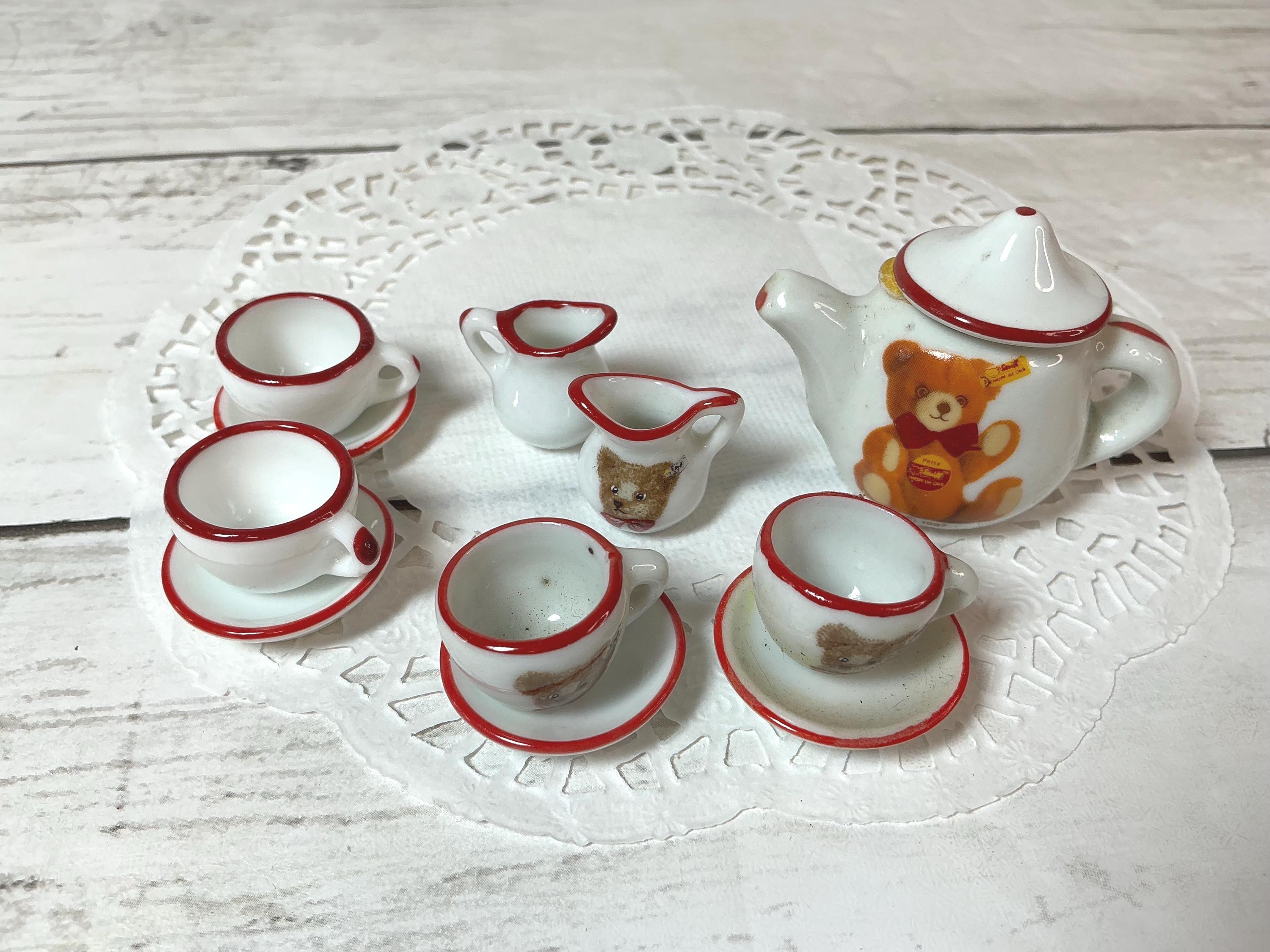Teddy Bear Porcelain Tea Set - Etsy