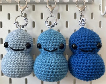 Patrón de llavero amigurumi de crochet / Personaje Dingee
