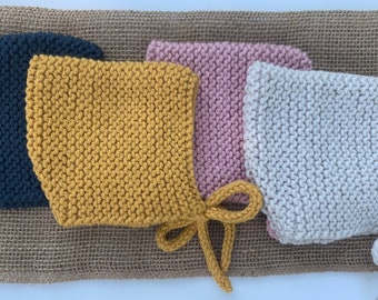 Knit Baby Bonnet