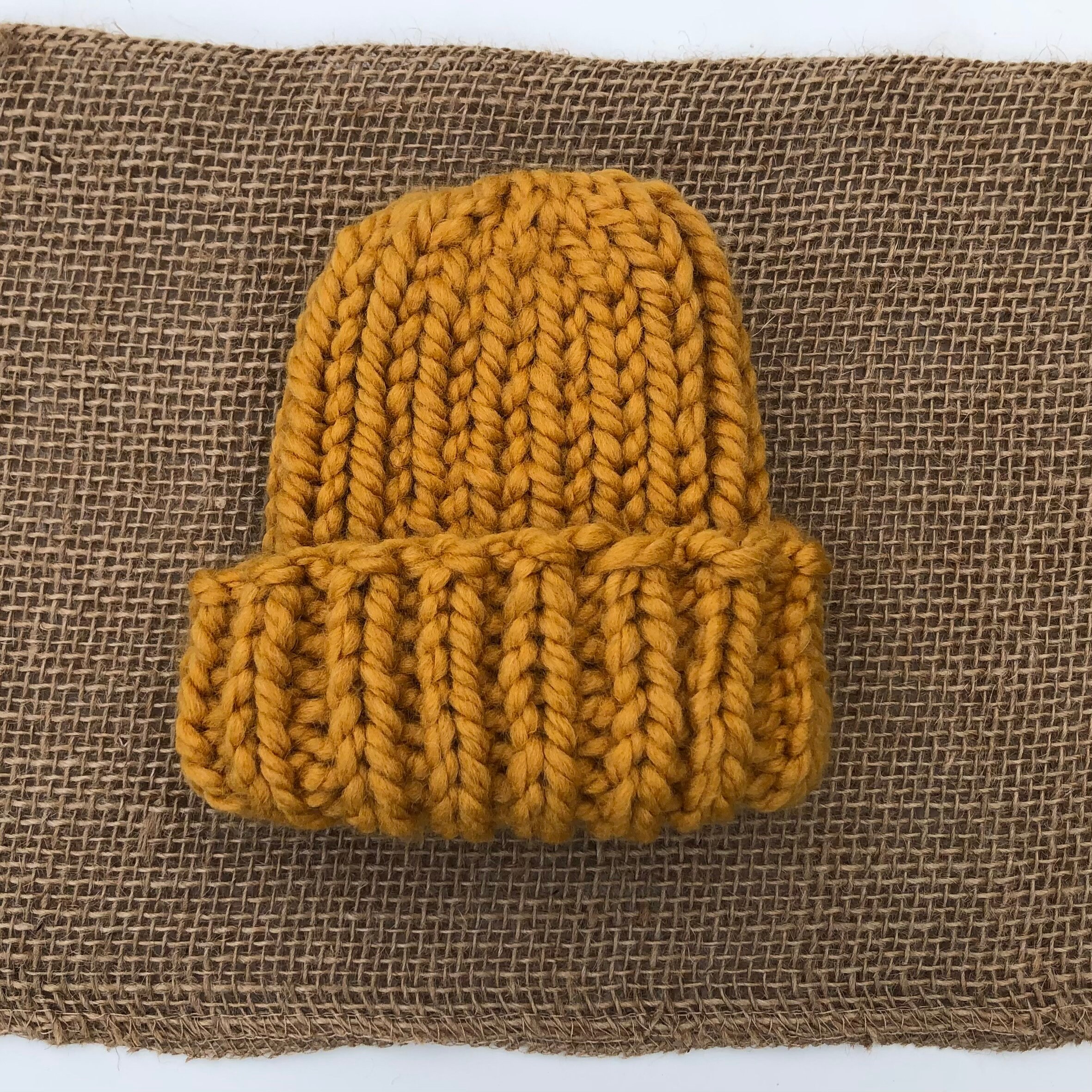 Hand Knit Newborn Hat Etsy