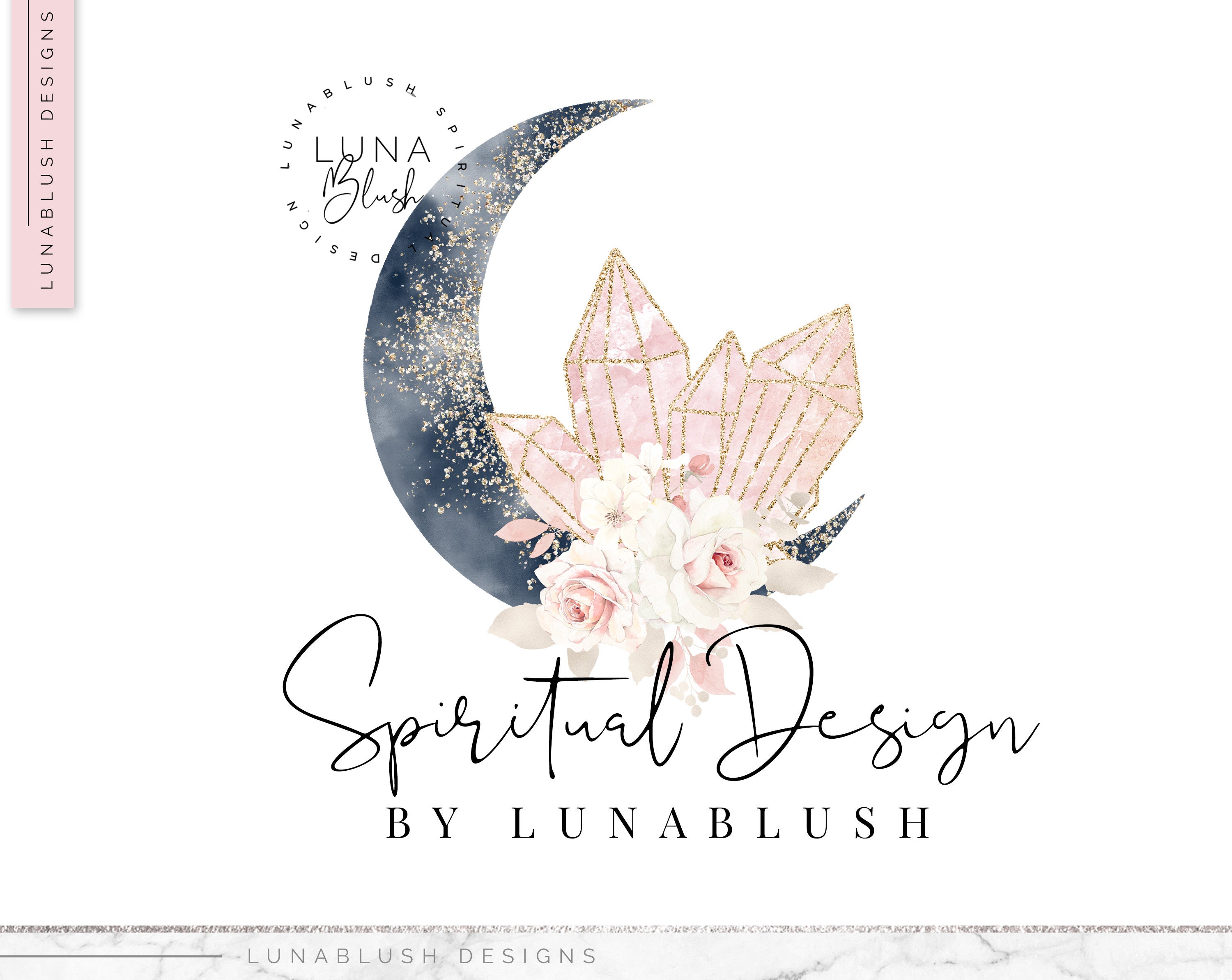 Moon Logo Branding Package Boho Logo Design Photography | Etsy