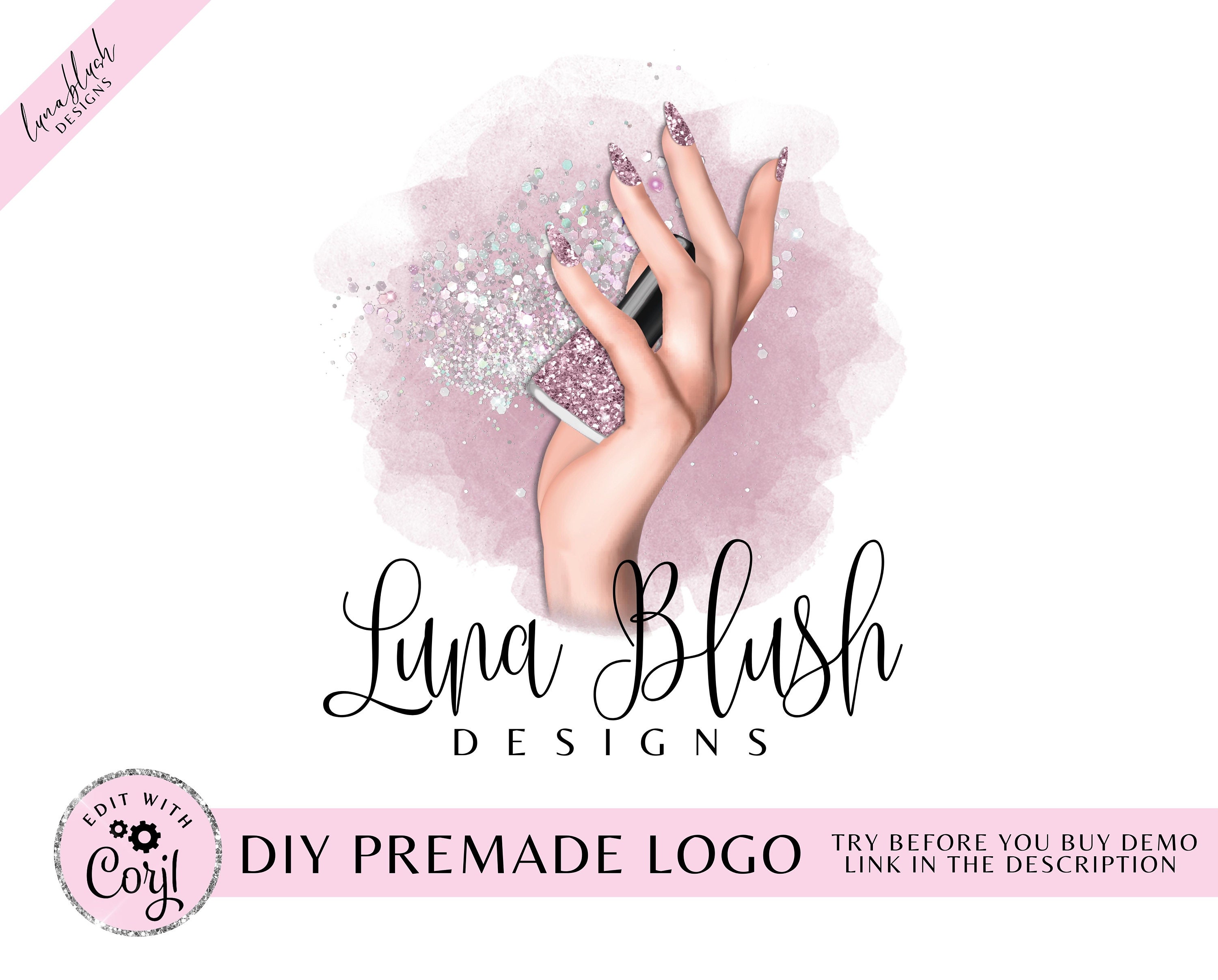 Buy Beauty Logo Nail Artist Logo Design Premade Logo Elegant Online in  India - Etsy